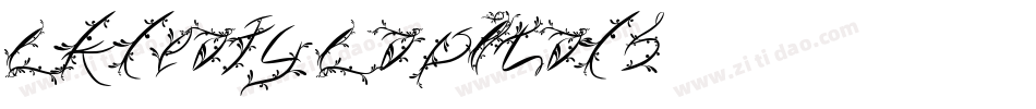 CK Leafy Capitals字体转换